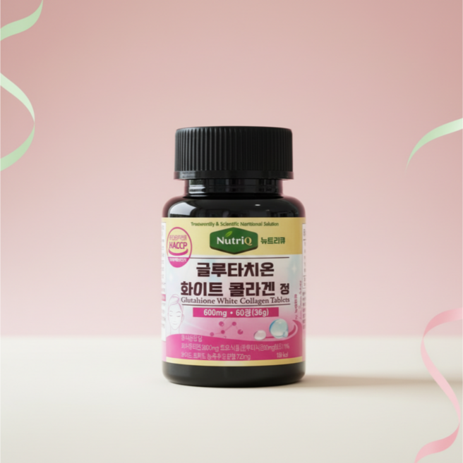 뉴트리큐 글루타치온 리포좀 고함량 콜라겐 화이트토마토 히알루론산 엘라스틴 밀크세라마이드 피부탄력 영양제, 1개, 60정