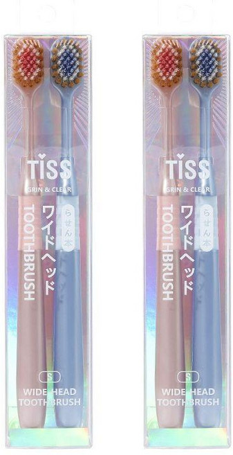 일본산 초극세모 성인 칫솔 미세모 일회용 추천, 4개 세트 T5202, 1개