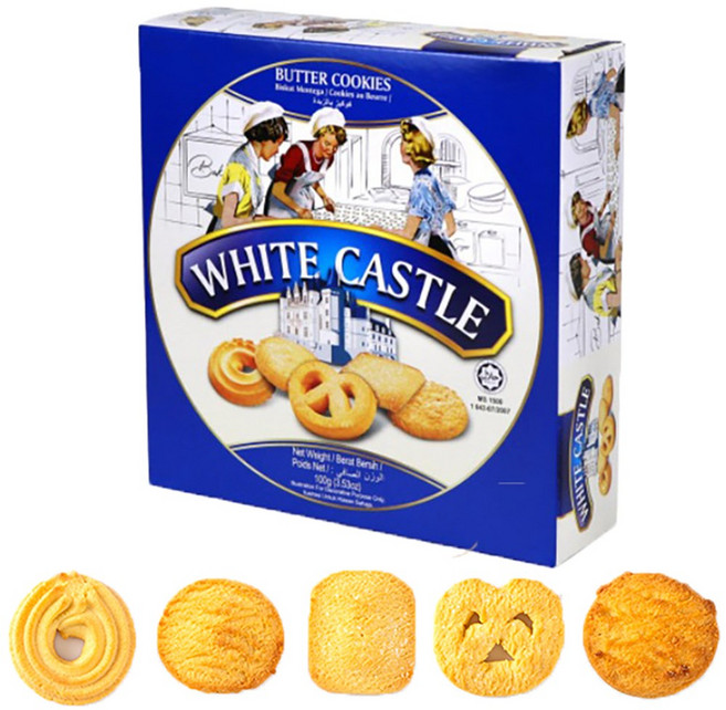 [기타]토르토 화이트캐슬 버터쿠키 100g 수입과자, 15개