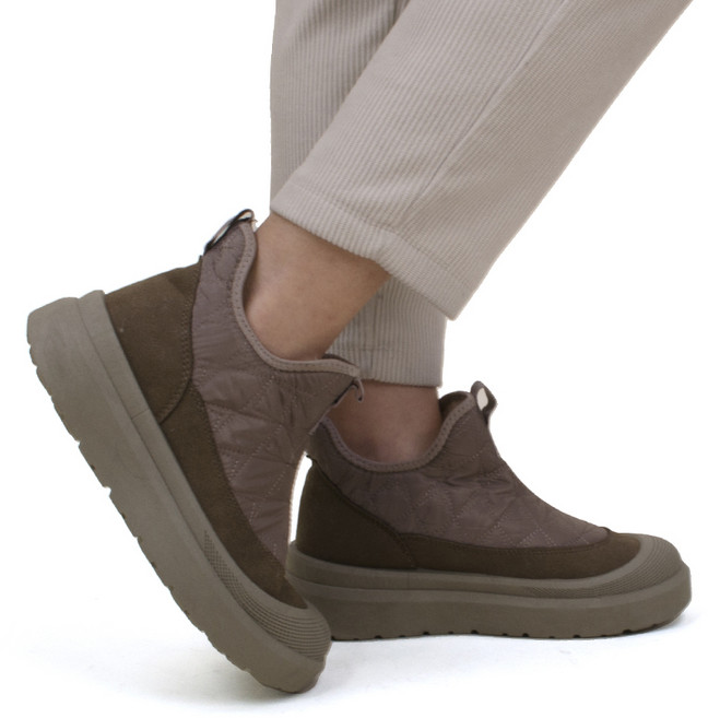 바니플랫 여성 겨울 이지 울리 퀼팅 방한 털부츠