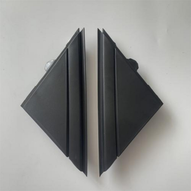 1217 피아트 500 왼쪽 및 오른쪽 도어 미러 플래그 커버 몰딩 블랙 카본 파이버 룩 1SH17KX7AA 1SH16KX7AA, 1)Matte Black