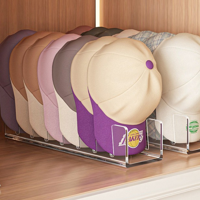 신형 모자 정리 거치대 가정용 탁상용 야구모자 진열대 아크릴 모자 수납 선반