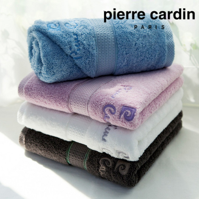 무한타올 피에르가르뎅 코마사 수건 40수 고급 세면타올 180g, 분홍, 1개