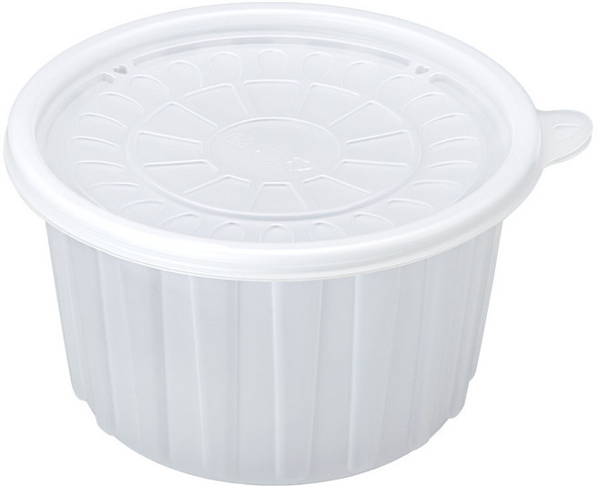 [일용상회]신형 미니 탕용기 JH 158파이 대 1000ml 400세트 PP 반투명 삼계탕용기, 1개