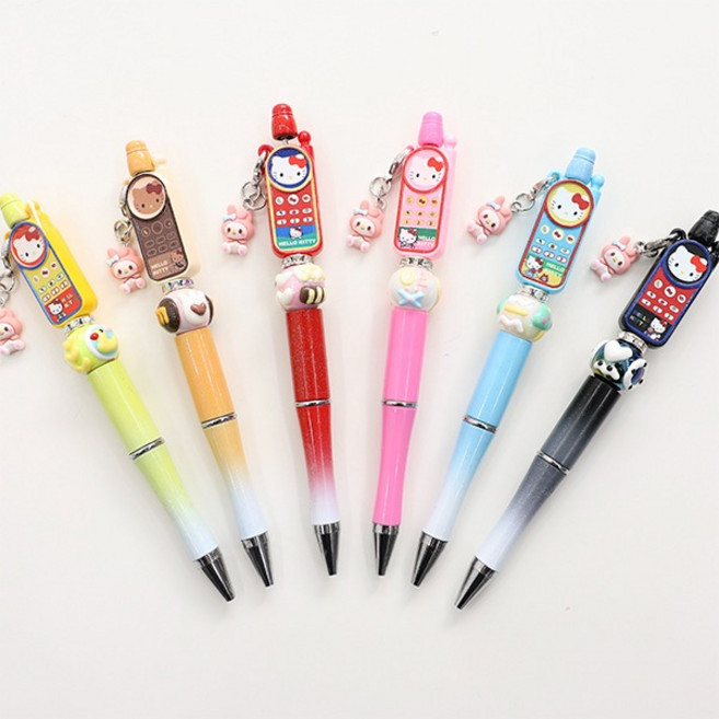 볼꾸 볼펜꾸미기 볼펜 완제품 고양이 휴대폰 B3, 스카이