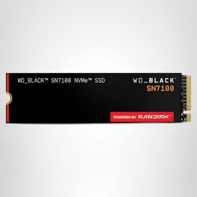 WD 블랙 SN7100 2TB NVMe M.2 SSD PCIe 4.0, 500GB, 뉴 제너레이션 - M.2 2280