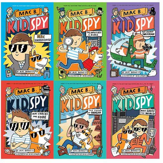영문 영어 유아 도서 Mac B. Kid Spy 시리즈 하드커버 6종 세트 Hardcover 미국판 1848166