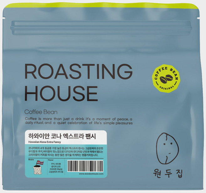 원두집 로스팅 하와이안 코나 엑스트라 펜시 싱글오리진, 1개, 100g, 홀빈(분쇄안함)