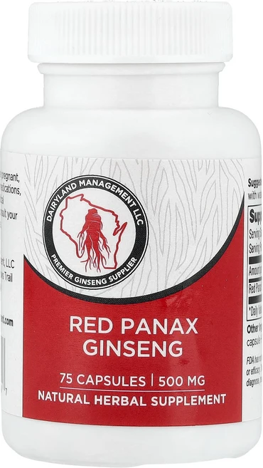 새해 첫좋은선물 Dairyland Ginseng 홍삼 500mg 캡슐 75정 제대로 할인합니다, DairylandGinseng홍삼500mg캡슐75정, 1 - 쿠팡