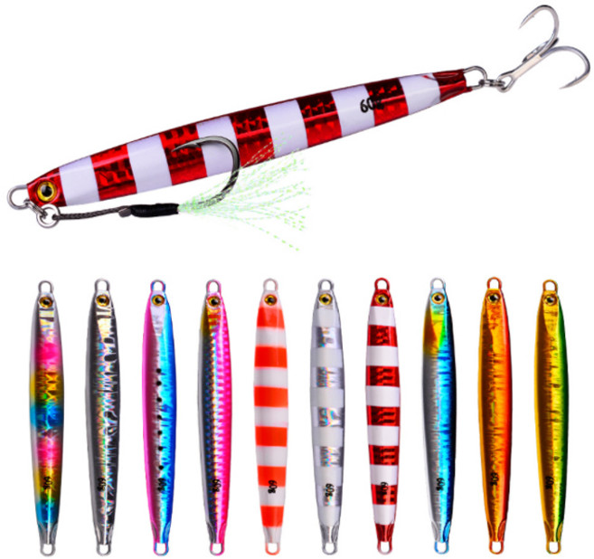 (행운을파는낚시) 롱 오브 메탈지그(20g-60g) 고등어 참돔 농어 삼치 우럭 갈치, 30g, 03.LONGOFMG-3