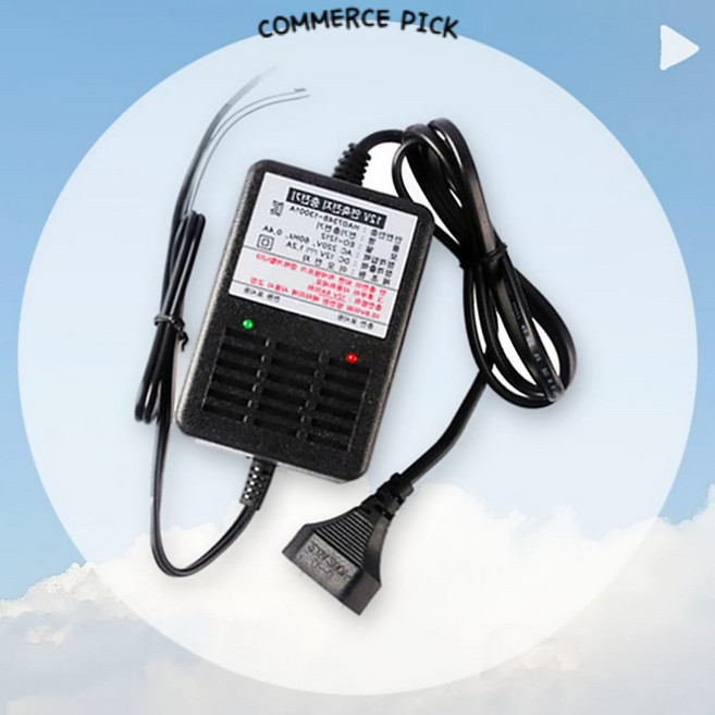 이오전자 연축전지전용 12V 1.2A 배터리 자동충전기 EO-1212, 1개, 9.5cm