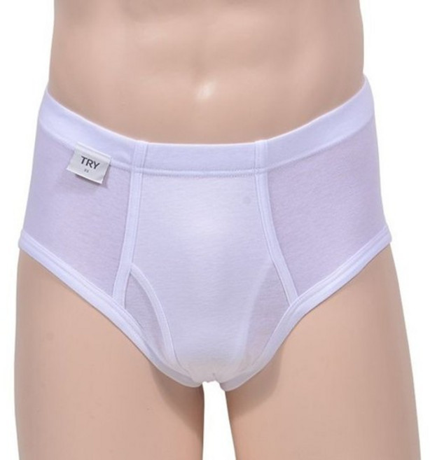 남성 부드러운 유소변구 트라이 삼각팬티 백색 트라이 트라이부드러운 순면 유소변구