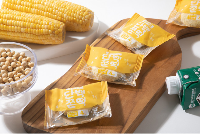 별미힘떡 단백쫀떡 옥수수맛 개별포장 아침대용간식 냉동떡 40g, 10개