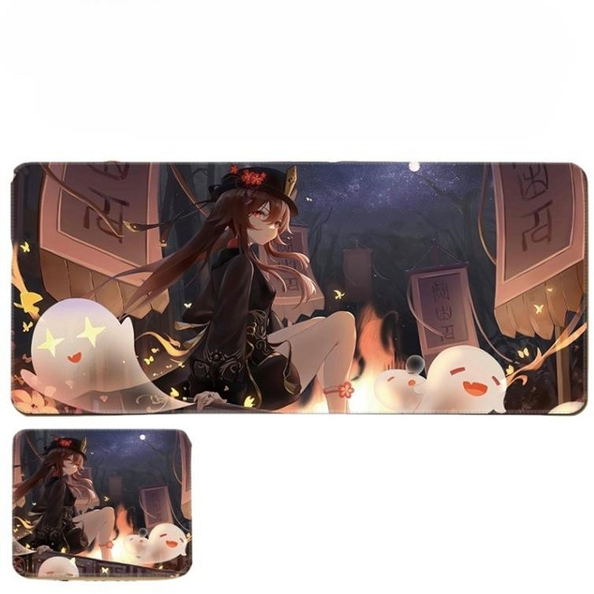 원신 굿즈 진 다이루크 설탕 아야토 토마 유라 신학 사이노 리니 리넷 타이나리 캔디스 라이덴 푸리나 캐릭터 일러스트 키보드 마우스 게이밍 장패드 3mm, 300x250mm, 호두, 1개