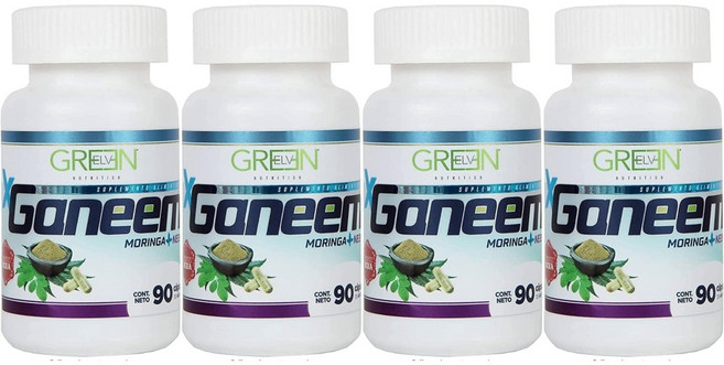 Green Elv Ganeem Moringa 알리포텍 모링가 가님 칼륨보조제 90캡슐 4팩, 4개, 90정