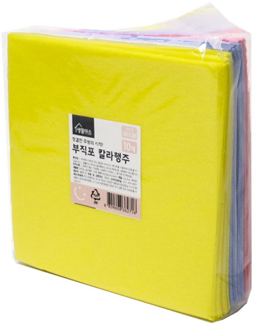 생활미소 물기쭈왑 비스코스레이온 행주, 10개