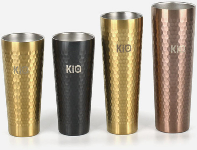 티타늄 스텐컵 벌집무늬 이중 진공 물컵 블랙 커피잔 식당 선물 급식 카페, 블랙허니이중컵 350ml