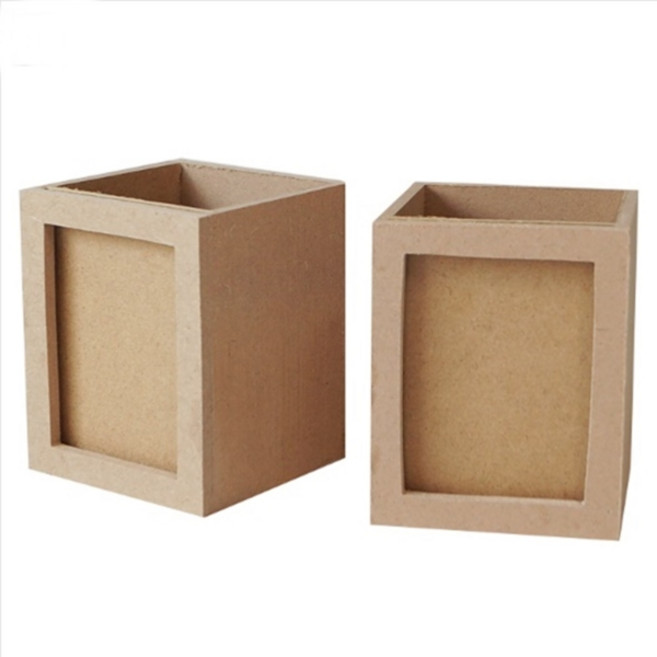 KD MDF 액자 연필꽂이 직사각 DIY 다용도 수납함 1개