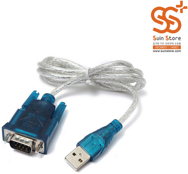 USB to RS232 시리얼컨버터 변환포트케이블, 단품