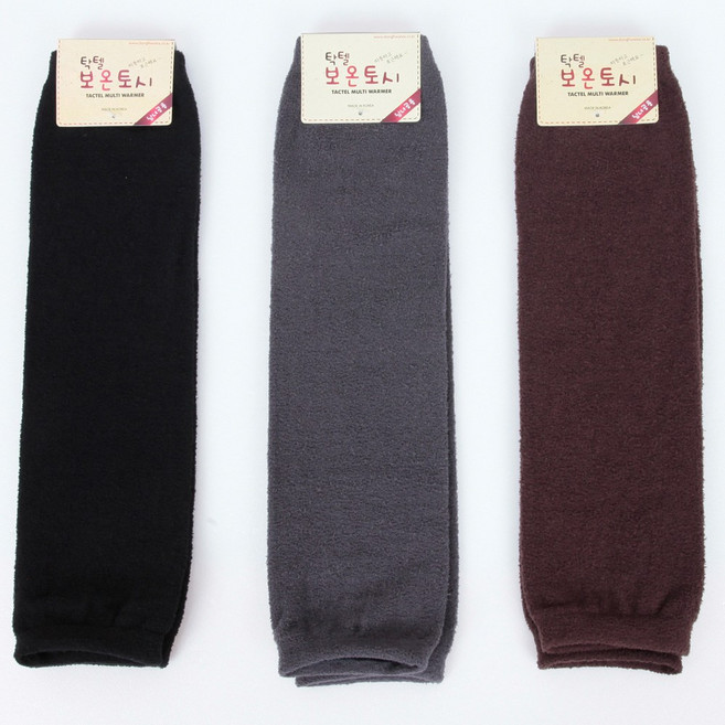 국산 방한 무지 줄무늬 수면토시 남여공용 종아리무릎 팔 다리 극세사토시 캠핑 야외활동