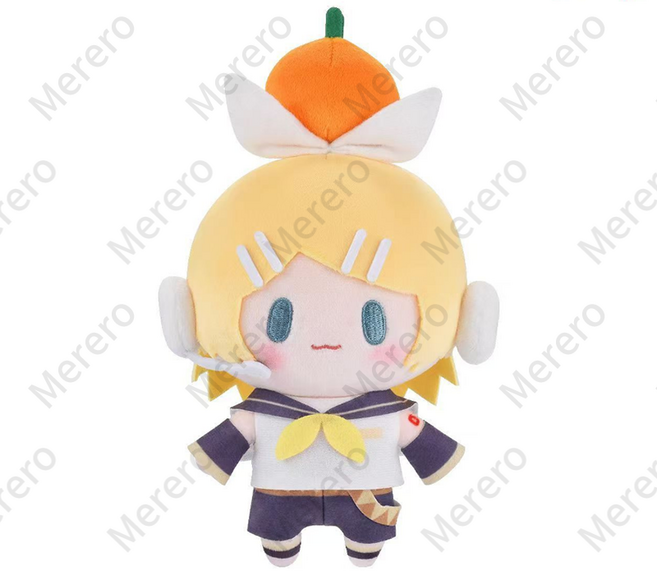 하츠네 미쿠 봉제 인형 카가미네 렌 린 배낭 키 체인 귀여운 컬렉션 모델 장식 소녀 선물, Kagamine Rin, 1개