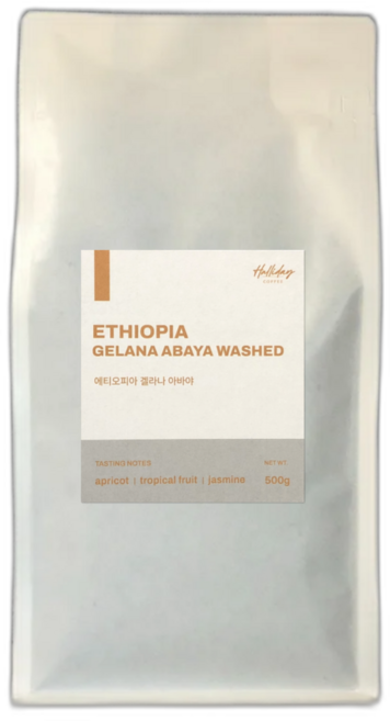 할리데이 에티오피아 아바야 게이샤 G2 로스팅 커피 원두 맛있는 홀빈 콩 산미, 500g, 1개, 핸드드립