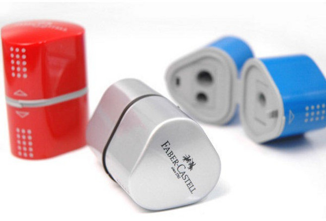 德國輝柏Faber-Castell DESIGN 精緻多功能削鉛筆器 183801 183800, 天空藍, 1個