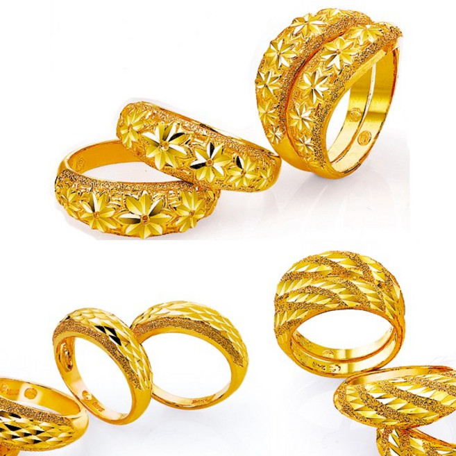 순금 반지 쌍지 쌍반지 쌍가락지 18.75g 24k 99.9% t5052r 다이아몬드컷팅