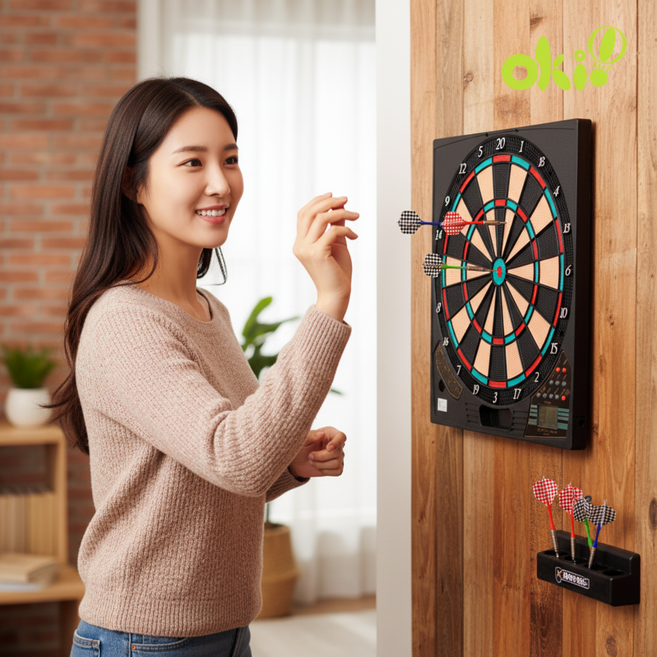 오키오 가정용 벽걸이 대형 전자 다트