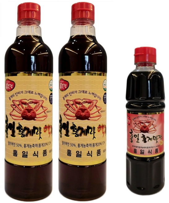 홍일 홍게맛액젓900미리 + 홍게맛장500미리 홍일식품, 1세트, 2.3L