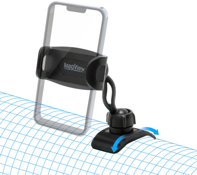 차량용 핸드폰 대쉬보드 계기판 곡면 입체 거치대 맥뷰, M14 GoPro, 1개