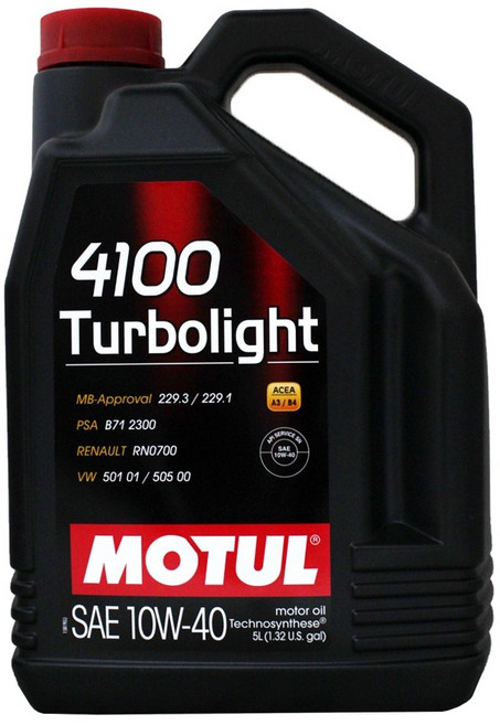 【易油網】MOTUL Turbolight 4100 10W40 5L API SN 法國原裝進口, 1個