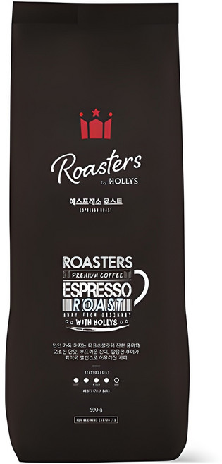 할리스 에스프레소 로스트 블렌드 원두, 홀빈(분쇄안함), 500g, 1개