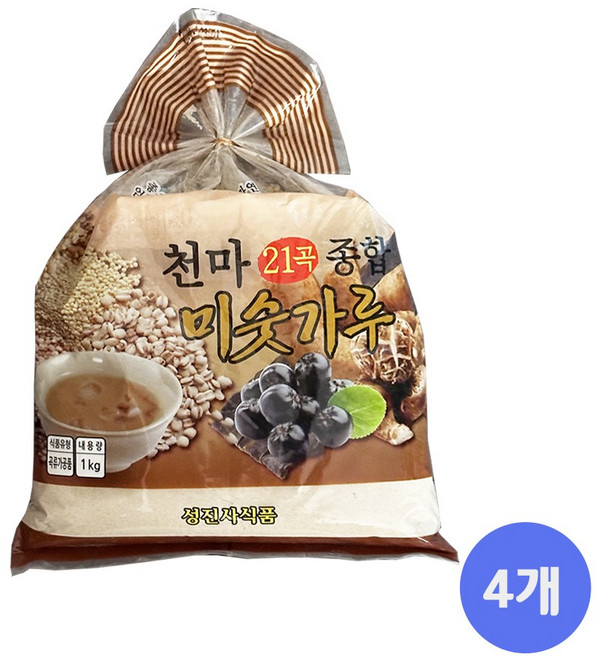성진사 천마 21곡 종합 미숫가루, 1kg, 4개
