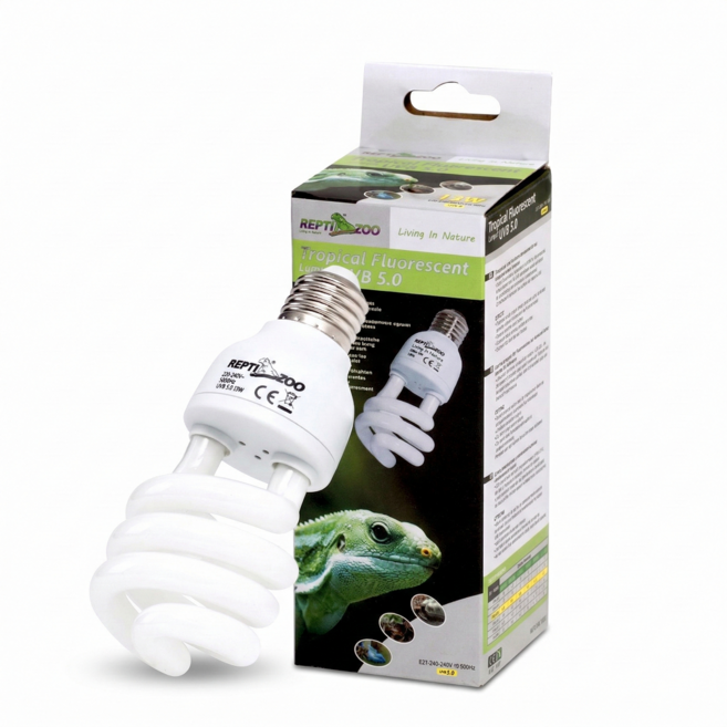 렙티주 파충류 UVB램프 5.0출력 정글형, 1개, 15W