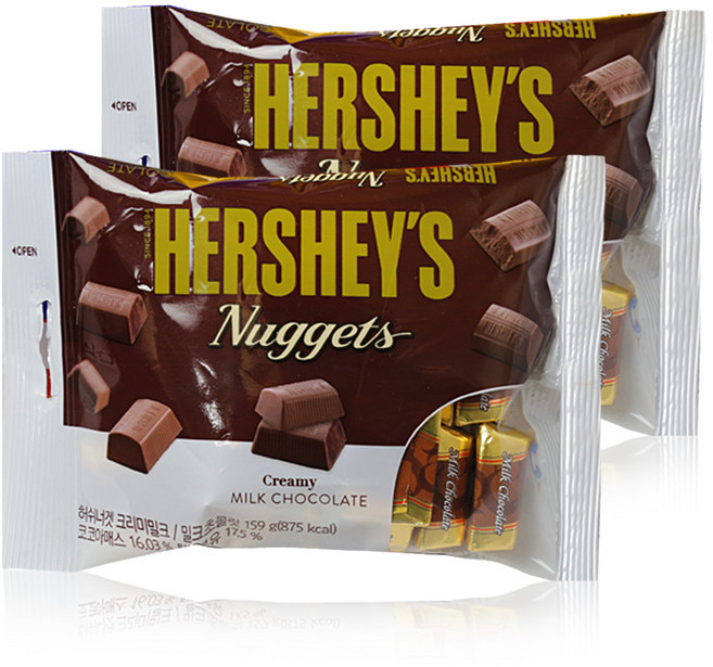 허쉬 너겟 크리미밀크, 159g, 2개