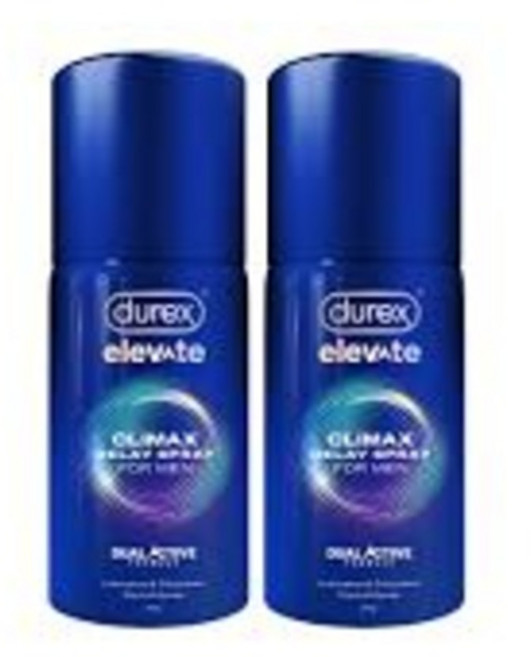 Durex Elevate Climax Delay Spray for Men | 듀렉스 엘리베이트 클라이맥스 딜레이 스프레이 남성용 | Combo Pack Free Shipping, 2개, 20g