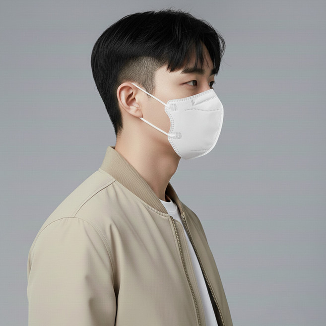 KF94 새부리형 컬러마스크 대형 100매, (N) 대형 화이트, 1개