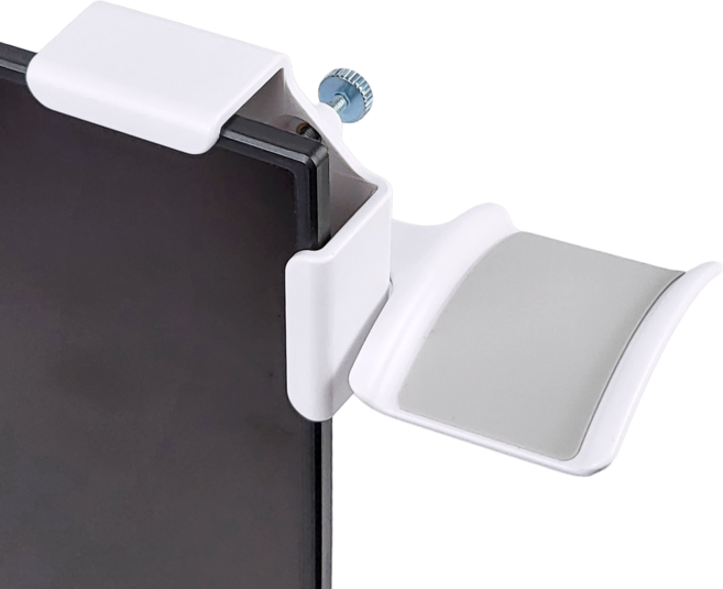 모니터 헤드셋 거치대 스탠드 걸이, 1개, 화이트, HS