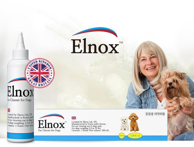 엘녹스 강아지 귀세정제 귀고름 이어클리너 귀청소 세정액 항균 99% 100ml, 1개