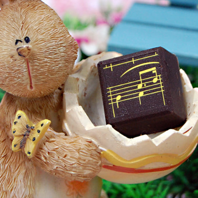 초콜릿 전사지 3ea 악보 옐로우 No1723, 3개, 3g