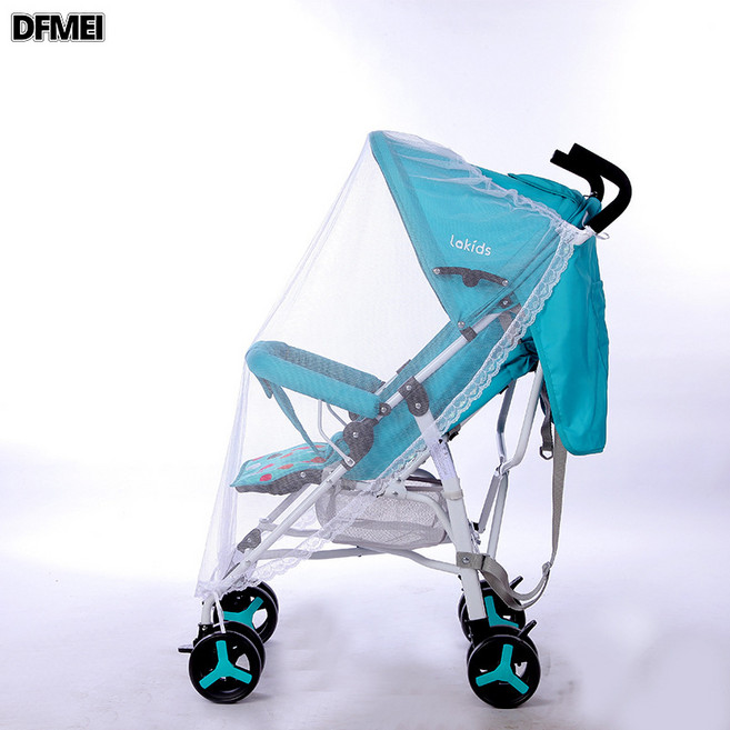 DFMEI 嬰兒寶寶蚊帳 全罩式兒童推車蚊帳罩加大加密, 1個, 半罩110*110:參考詳情
