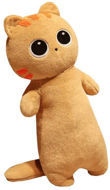네이처타임즈 초롱초롱 고양이 바디필로우 인형, 브라운