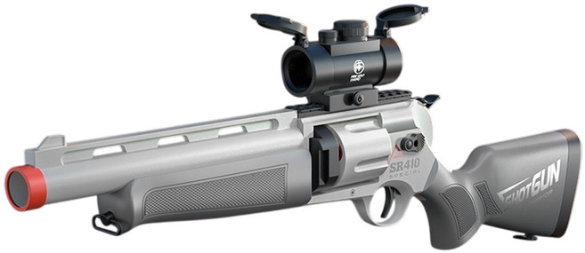 UB ZP5 리볼버 샷건 SR410 에어 소프트건 탄피배출 너프건, 1개, 그레이