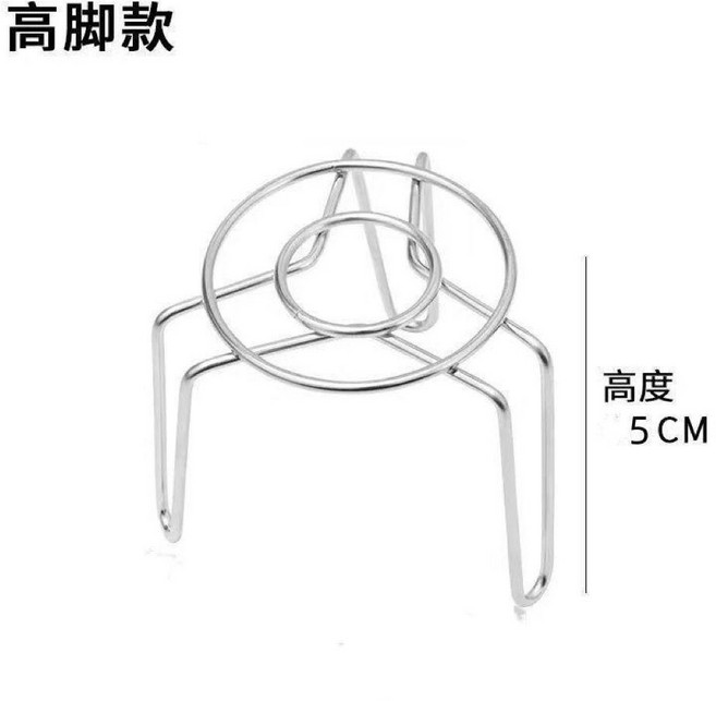 迷你不鏽鋼蒸架 蒸格 適用於小鍋具, 1個, 多用途蒸架一個裝高腳版, N/A