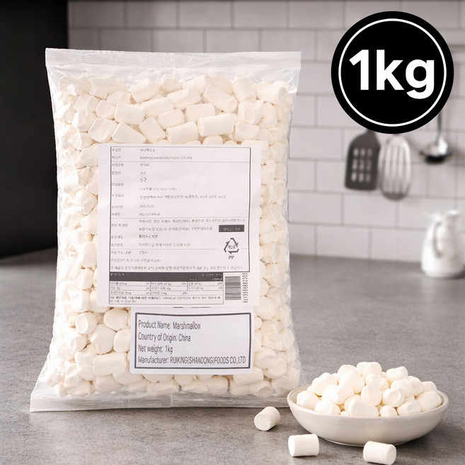 바베큐용 마시멜로, 5개, 1kg