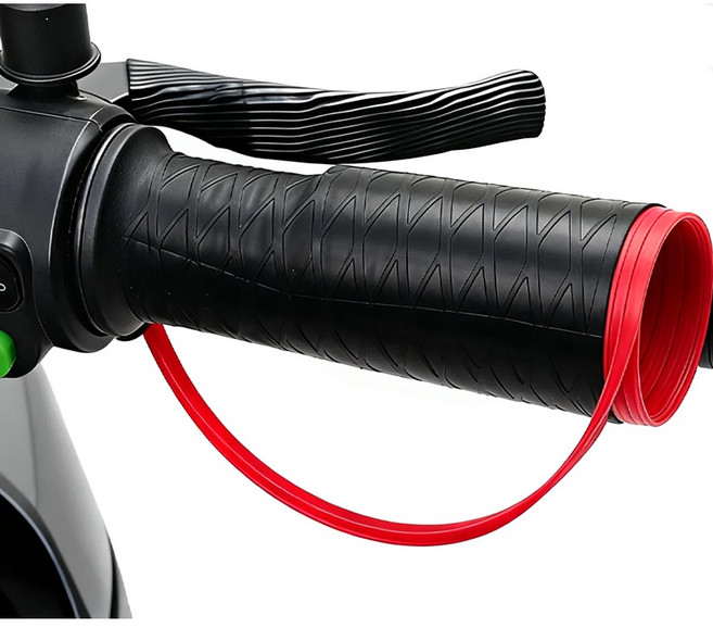 락모터스 오토바이 바이크 미끄럼방지 수축튜브 핸들 열선그립 손잡이, 1세트, 블랙