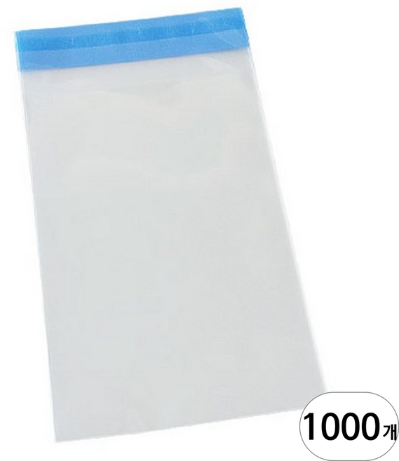 그린비닐 접착식 투명 OPP 봉투, 1000개