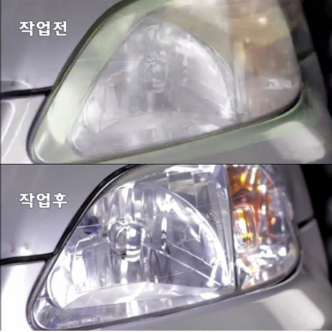 전동드릴용 헤드라이트 투명도 복구 세트 세척 크리닝 렌즈 전조등 크린, 1개
