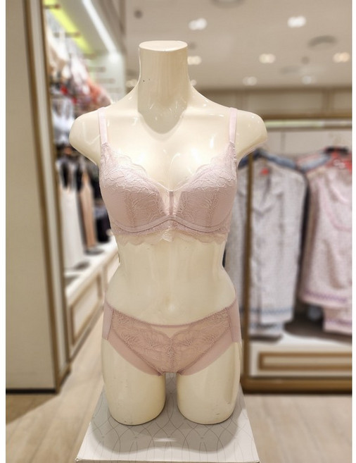 트라이엄프 에어라이트 노와이어 브라 노라인 햄팬티 여성속옷 세트 (TEWBR231 BP231 PK) 3072602